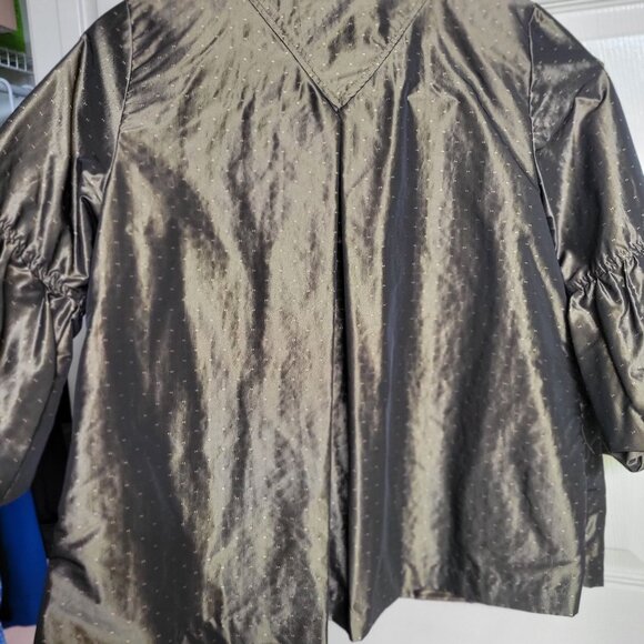 IC COLLECTION Black Blazer with Pinstripe Detail - Picture 6 of 8